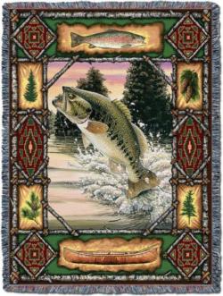 Fish Lodge Tapestry Throw
